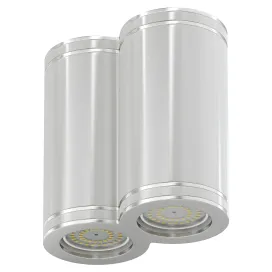 Models double white cylindrical light
